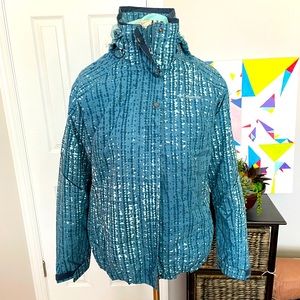 ✈️3 in 1 Columbia Mint Fleece Rain Snow Omni-Tech Interchange Waterproof Ski L